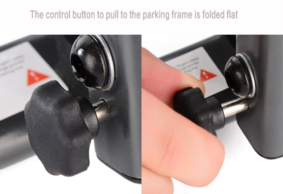 Achterwielstandaard inklapbaar Edge - zwart