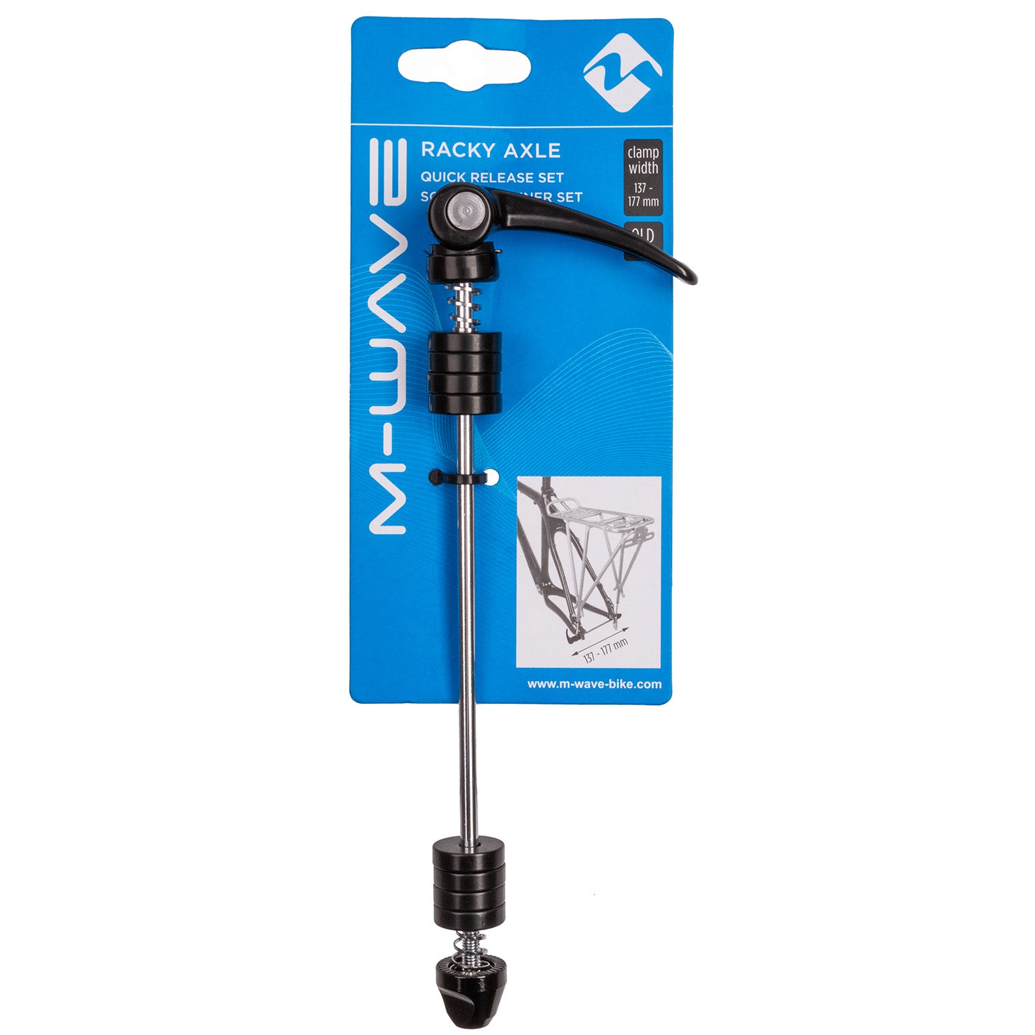 Snelspanner M-Wave Racky Axle voor montage bagagedrager