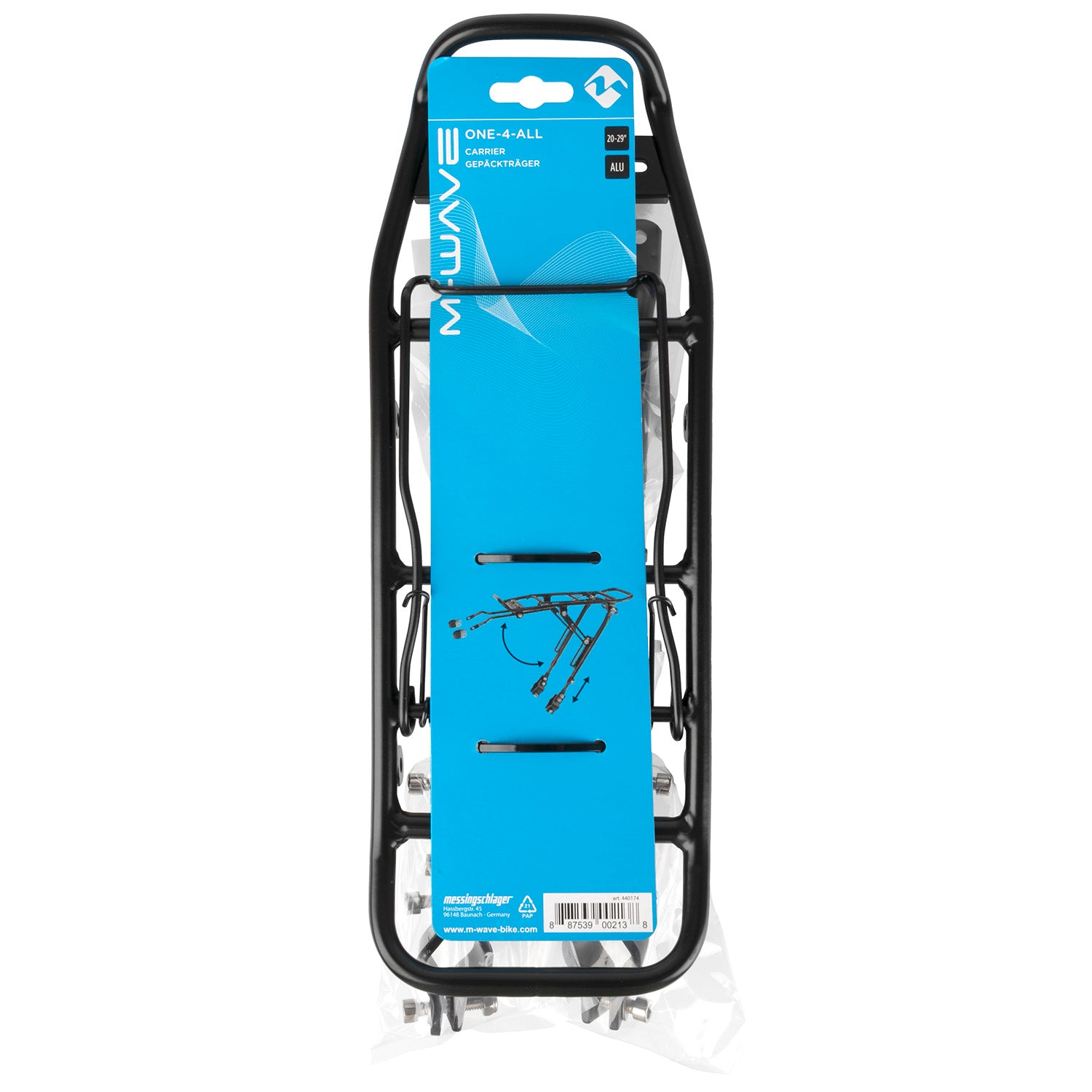 Achterdrager 20-29" M-Wave One-4-All - zwart