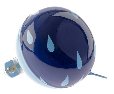 Fietsbel Ding-Dong NietVerkeerd Drops ø60mm - blauw met witte druppels