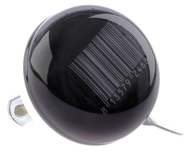 Fietsbel Ding-Dong NietVerkeerd Stripes ø60mm - zwart met witte barcode