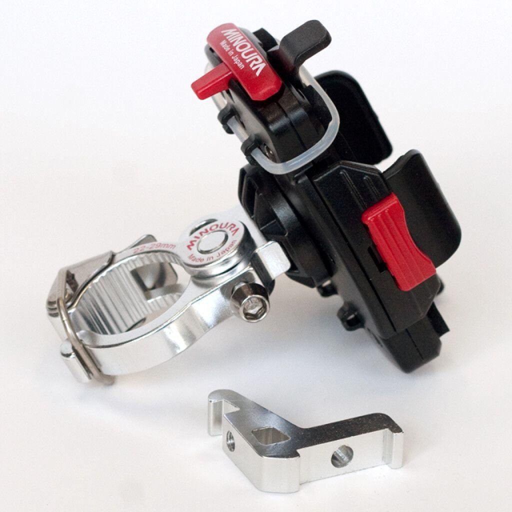 Telefoonhouder Minoura iH-220M met snelspanner ø28,6-35mm