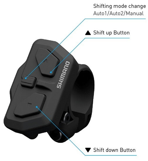 Schakeleenheid (rechts) Shimano STEPS Di2 SW-EN600-R - 22,2 mm klemming