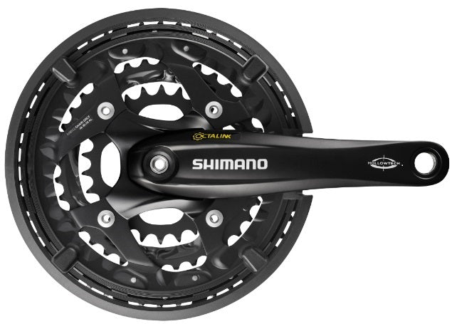 Crankstel 3 x 10 speed Shimano Trekking FC-T521 met 175mm crankarm 44-32-24T Octalink - zwart