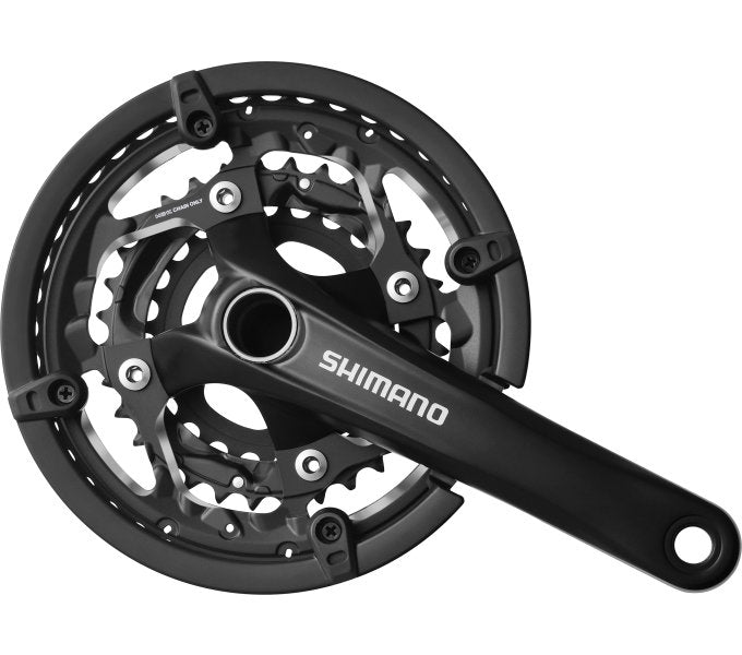 Crankstel 3 x 10-speed Shimano Trekking FC-T551 met 175mm crankarm 44-32-24T - incl. BB52 - zwart