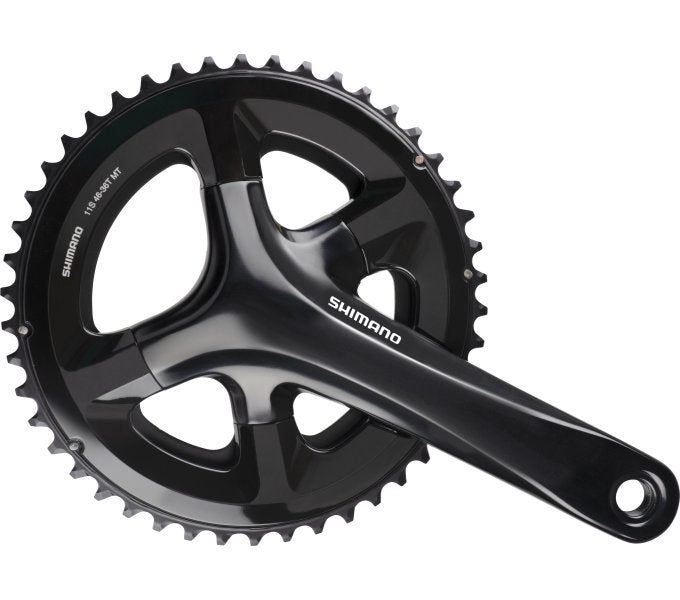Crankstel 2 x 11 speed Shimano Road FC-RS510 - 170/50-34T met holle as - zwart