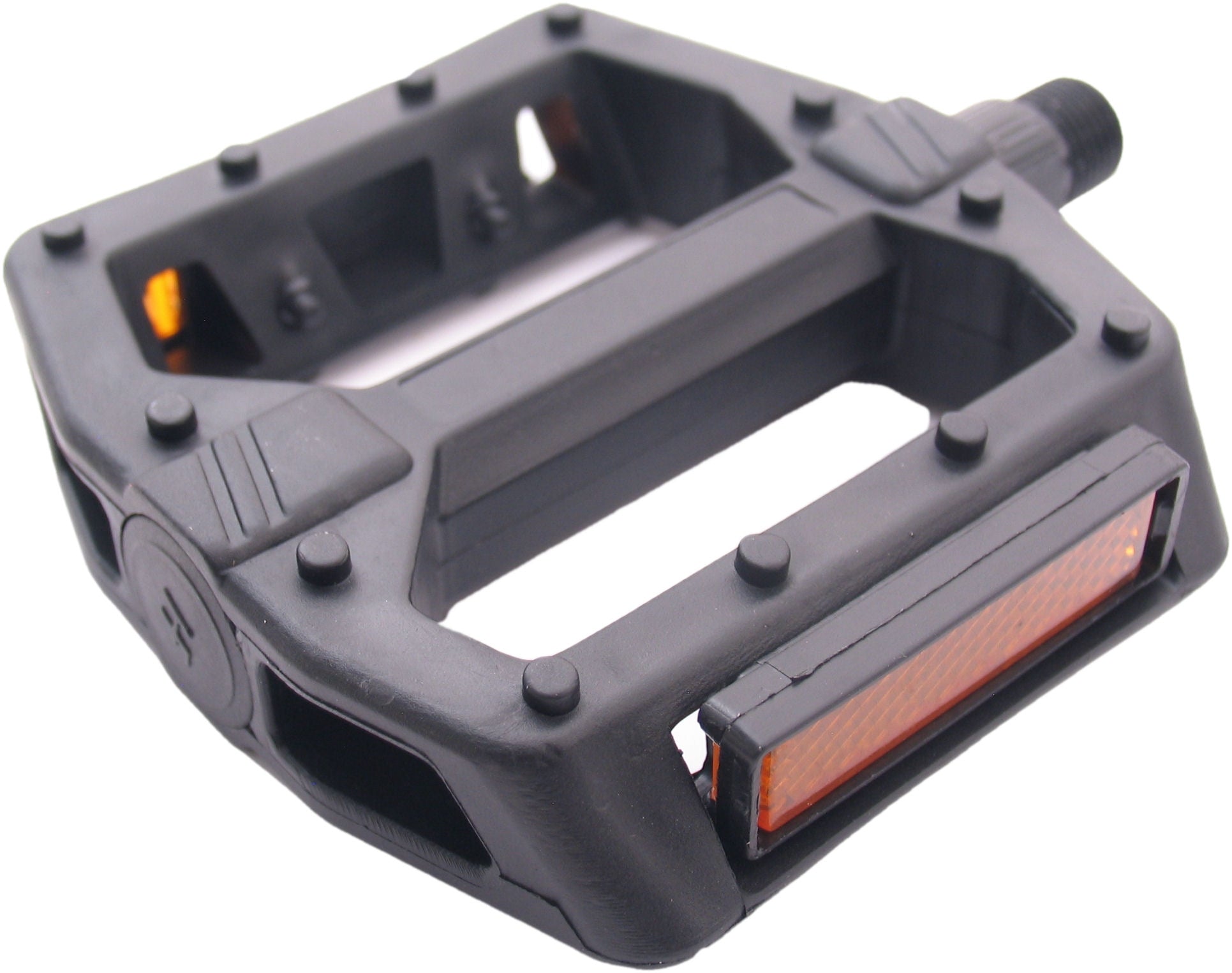 Pedaalset BMX Edge breed kunststof zwart