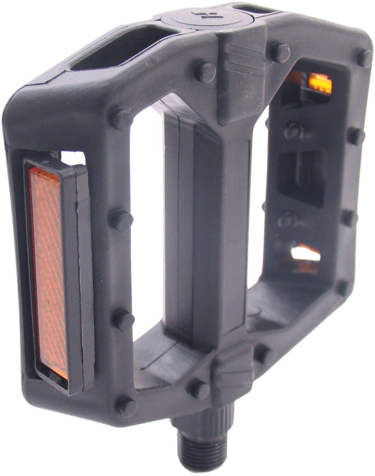 Pedaalset BMX Edge breed kunststof zwart