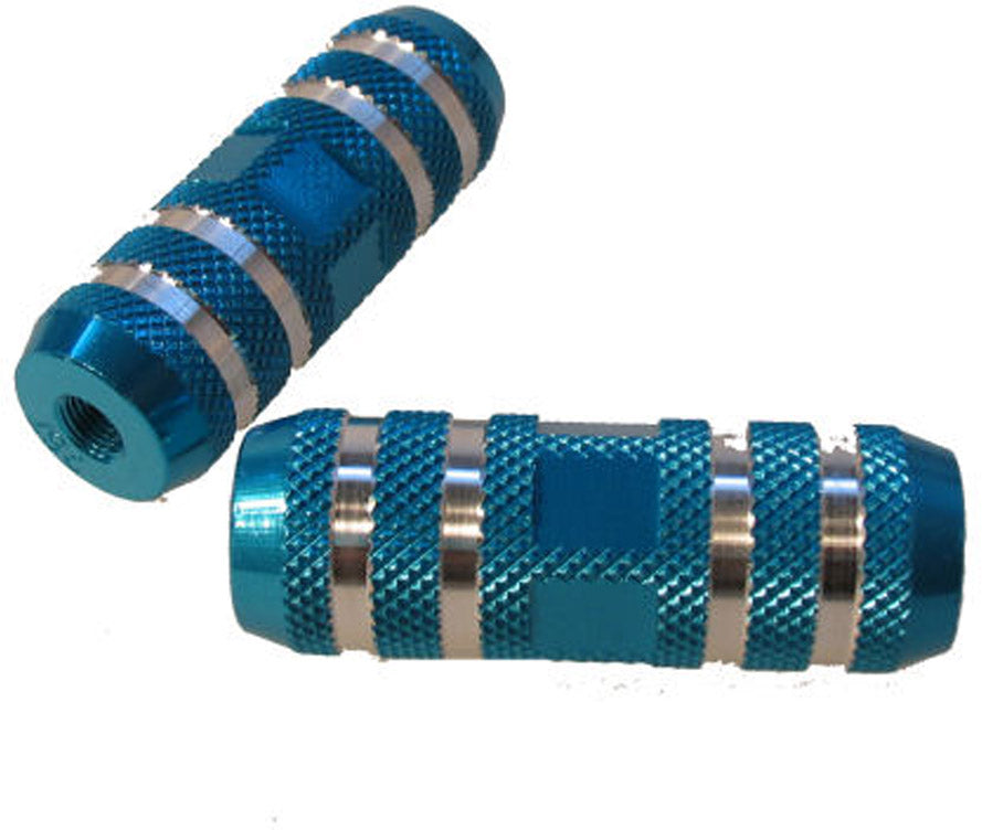Voetsteunset Edge Freestyle op 80 mm 3/8" as - blauw