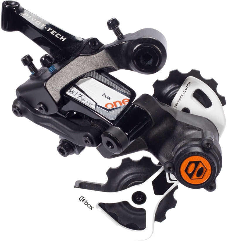 Achterderailleur "down-hill" 7-speed Box Components One met korte kooi - zwart