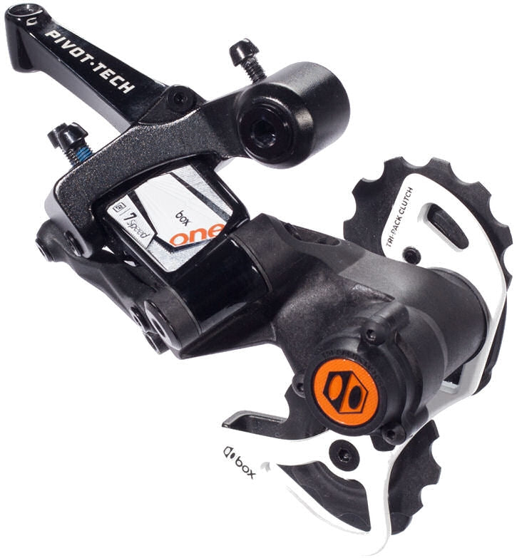 Achterderailleur "down-hill" 7-speed Box Components One met korte kooi - zwart