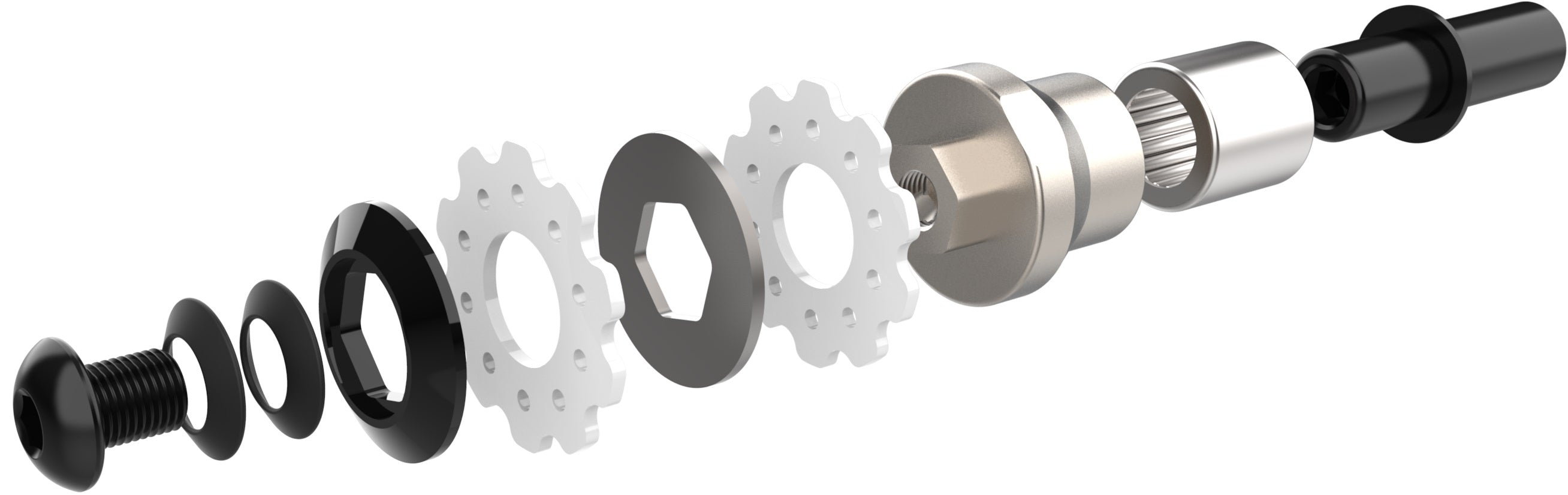 Achterderailleur "down-hill" 7-speed Box Components One met korte kooi - zwart