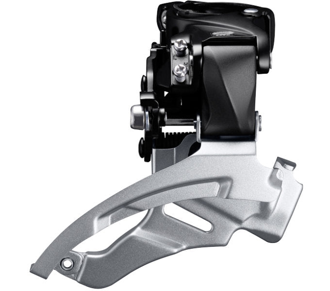 Voorderailleur 3 x 9-speed Shimano Altus FD-M2000 - top swing - dual pull - met hoge klem - 40T (63-66°) - Zwart/Zilver