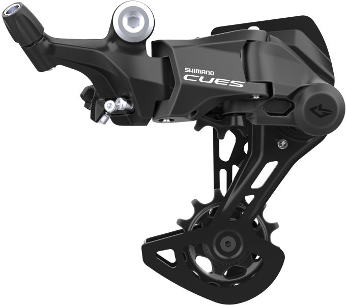 Achterderailleur 9 speed Shimano CUES RD-U4000 - met middellange kooi - Zwart