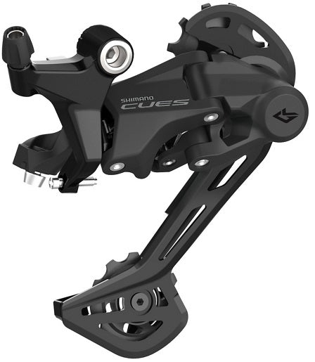 Achterderailleur 9 speed Shimano CUES RD-U4020 - met lange kooi - Zwart