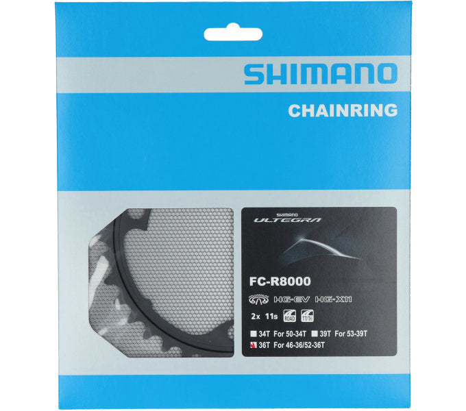 Kettingblad 36T Shimano Ultegra FC-R8000 (MT) 2x11 speed - zwart