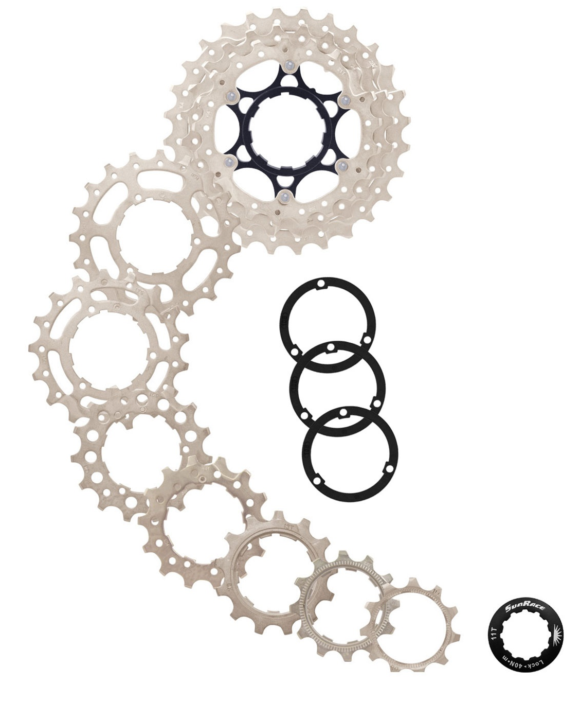 Cassette 10 speed Sunrace CSRS0 11-28T - zilver