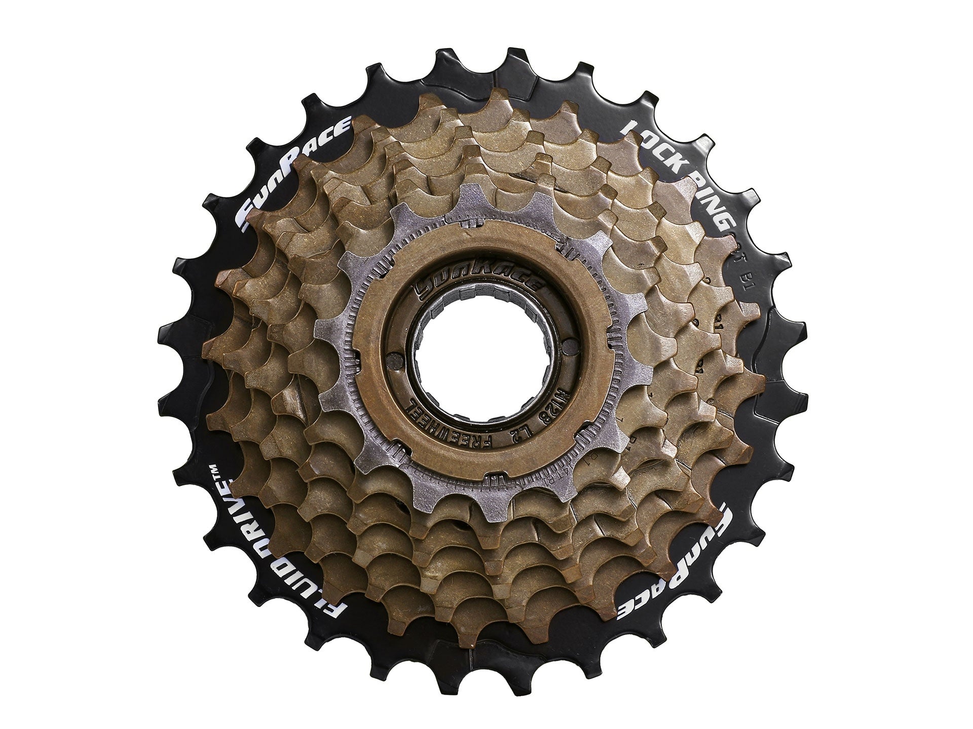 Freewheel 7 speed Sunrace MFM2A 14-28 tands - zink