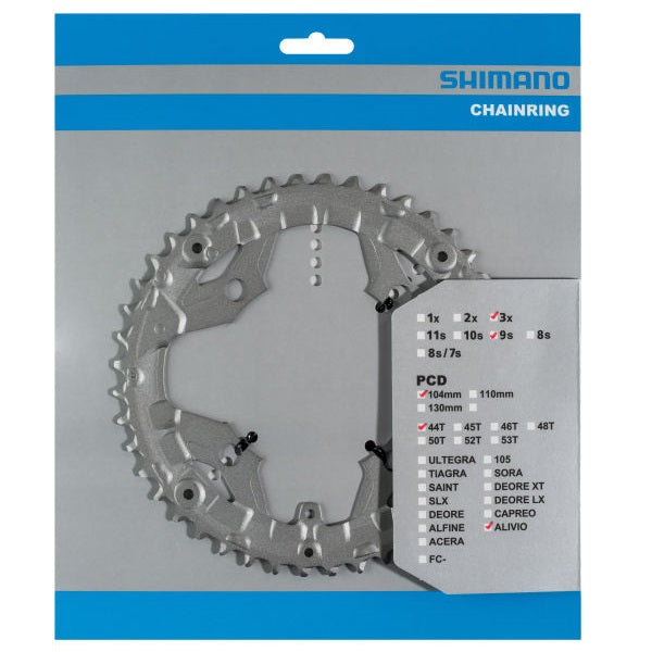 Kettingblad 44T Shimano Alivio FC-T4060 - zilver (voor 44-32-22T)
