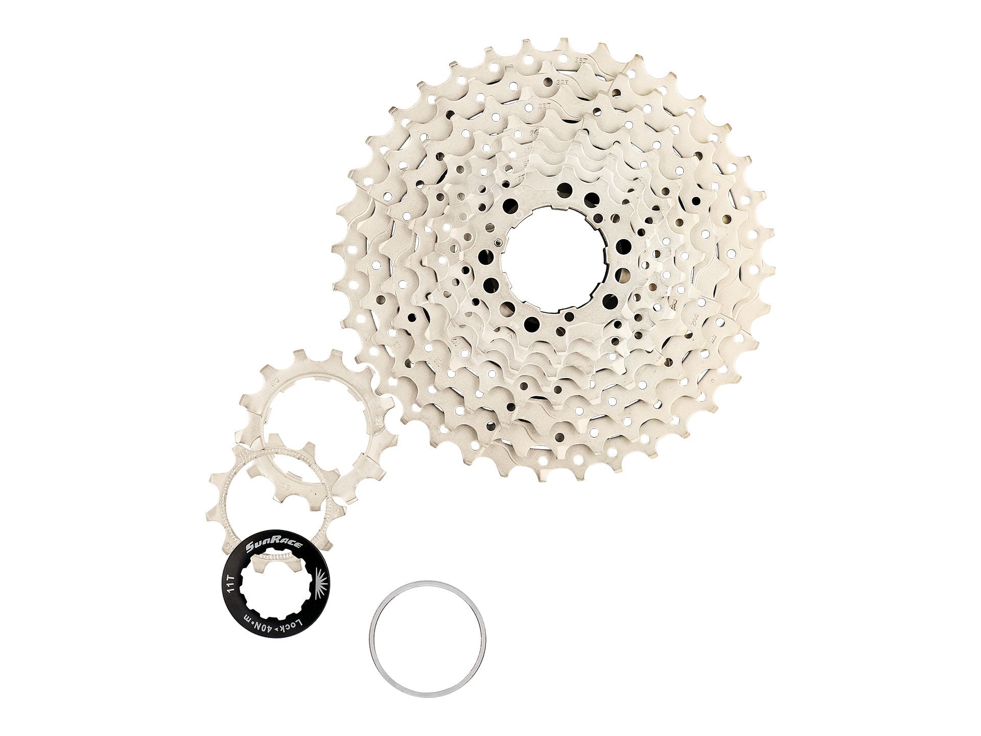 Cassette Sunrace CSMS1 10 speed - 11-36 tands - metalic