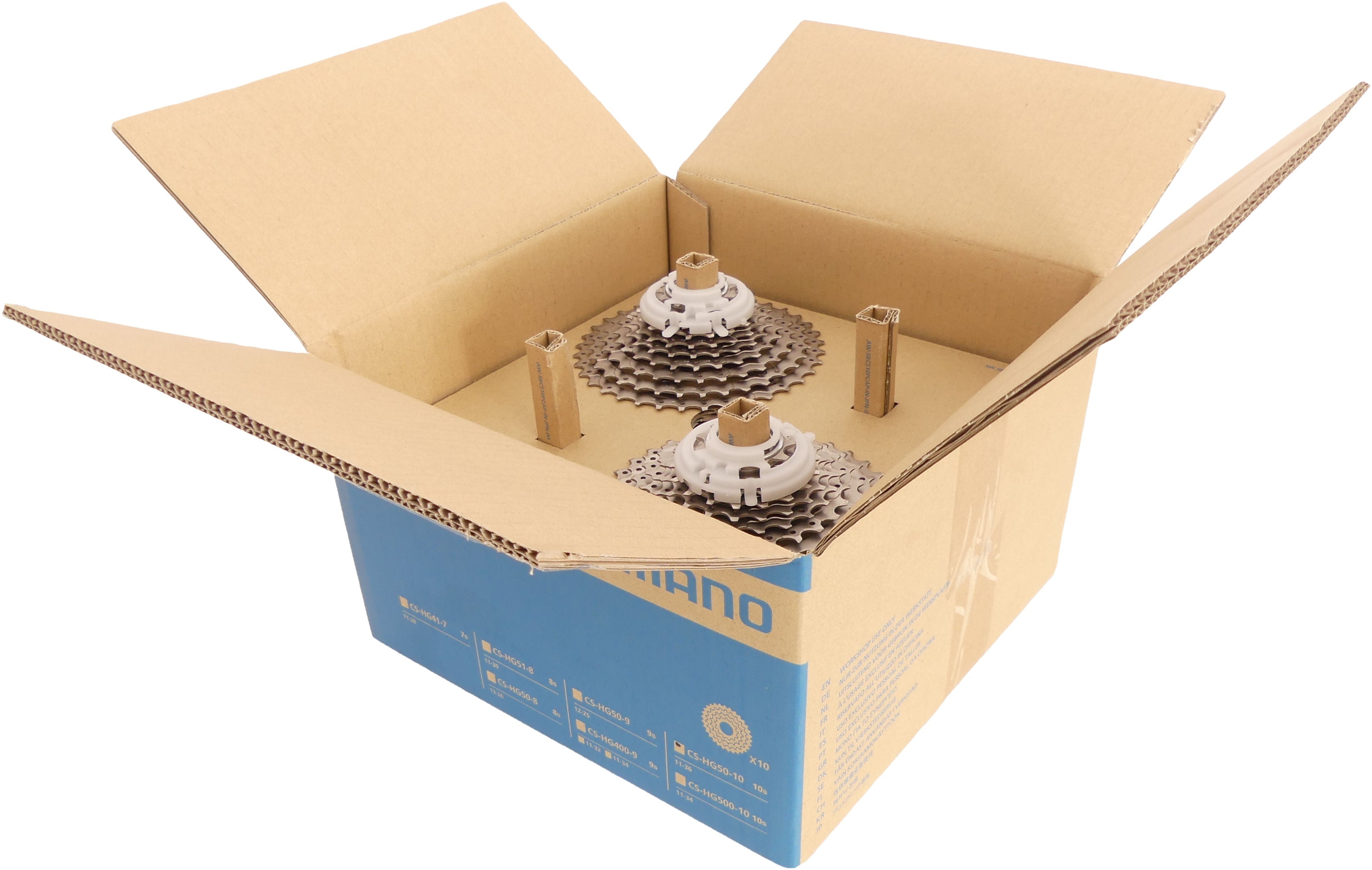 Cassette Shimano CS-HG50 10 speed 11-36T (10 stuks in werkplaatsverpakking)