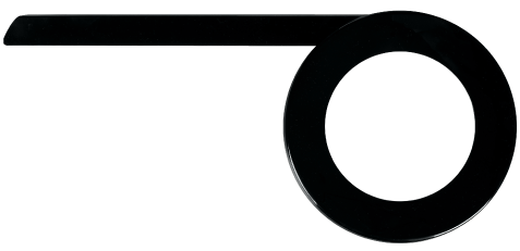 Kettingscherm Herrmans Slyde 42-44T closed - mat zwart