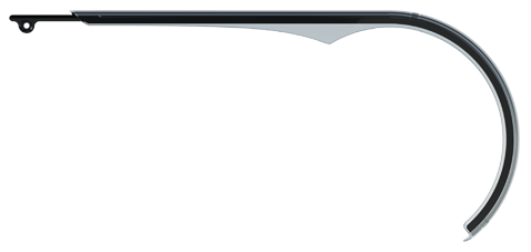 Kettingscherm Herrmans Slim 48T - zwart/transparant