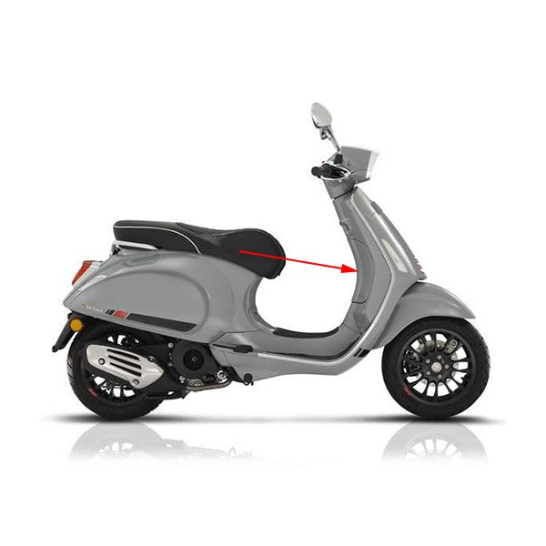 beenschilddeksel Piaggio origineel nardo grijs lucido 715/C sprint 4t (euro4) 67361800ht