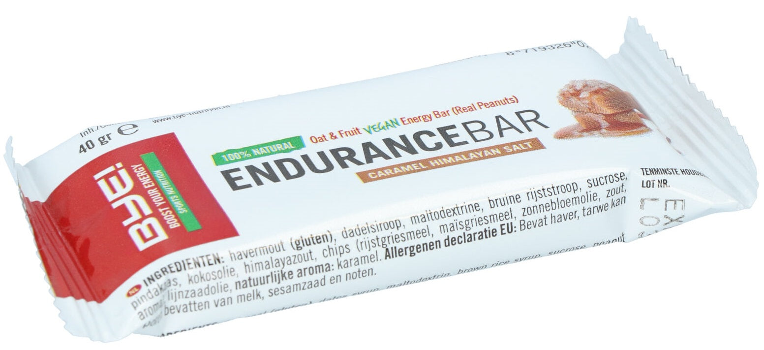 BYE! Endurance bar caramel / himalaya salt - 40 gram (doos à 30 stuks)