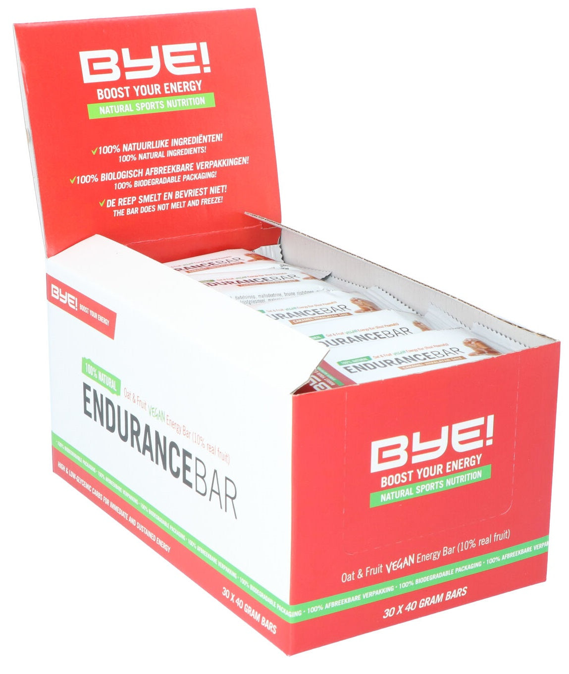 BYE! Endurance bar caramel / himalaya salt - 40 gram (doos à 30 stuks)