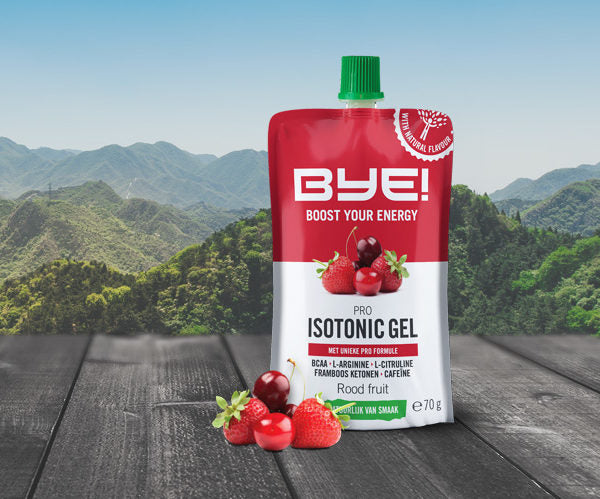 BYE! Pro Isotonic Gel 70 gram - rood fruit (doos a 12 stuks)