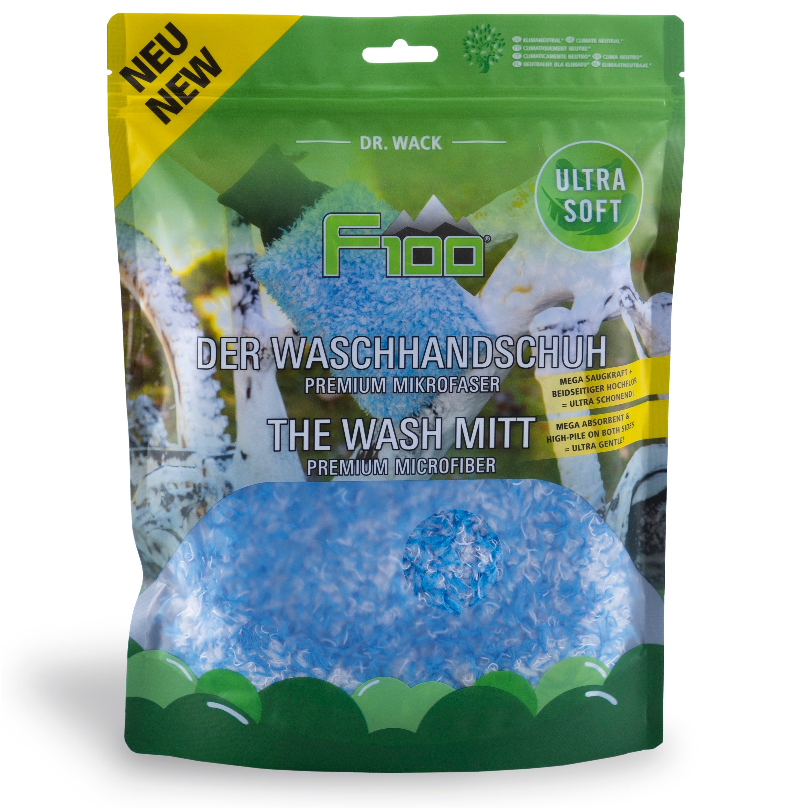 DE Washandschoen Dr. Wack F100 Premium Microvezel