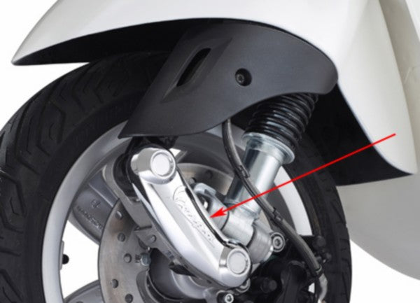 beschermkapje Piaggio origineel voorvork onder >2018 chroom gts, lx, primavera, sprint 1c000835