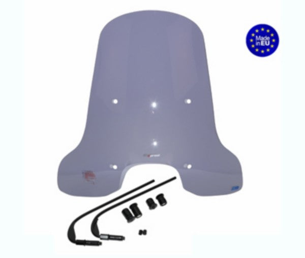 windscherm Regia met bevestigingsset hoog origineel model 70cm smoke sprint