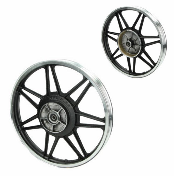 achterwiel gegoten 7-spaaks zwart/alu kreidler
