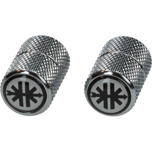 ventieldopset met zwart/wit logo chroom kreidler