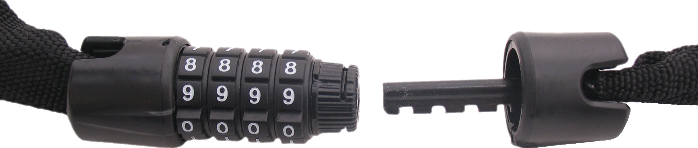 Kettingslot met code Edge Web Racer 90cm - zwart