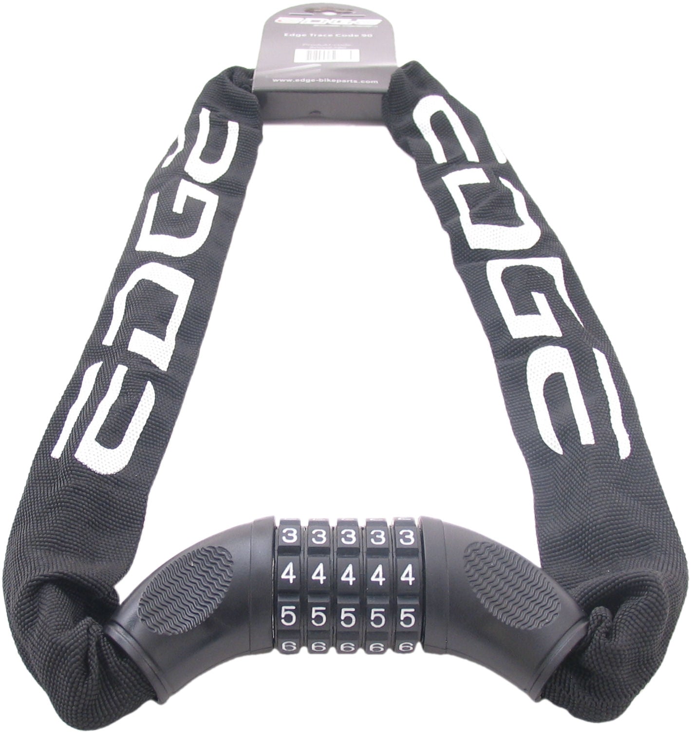 Kettingslot met code Edge Trace Code 90cm - zwart