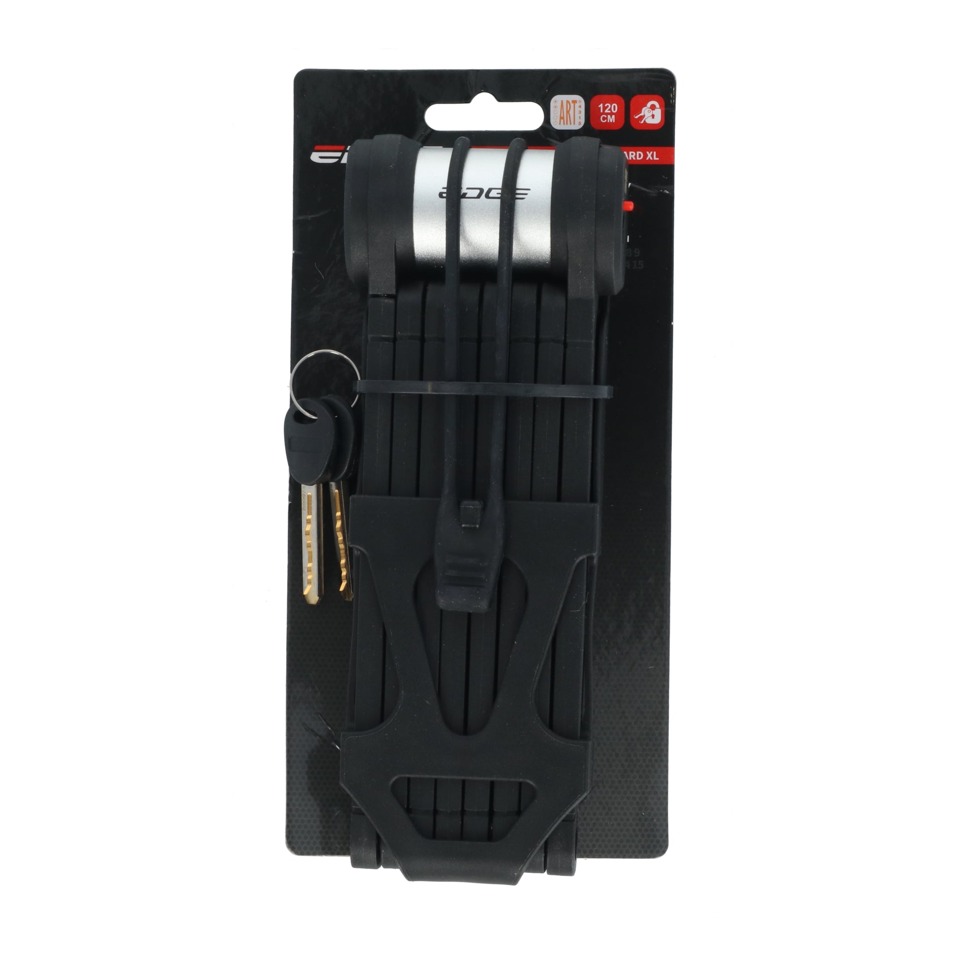 Vouwslot Edge FoldGuard XL 120 met ART2-keurmerk - zwart