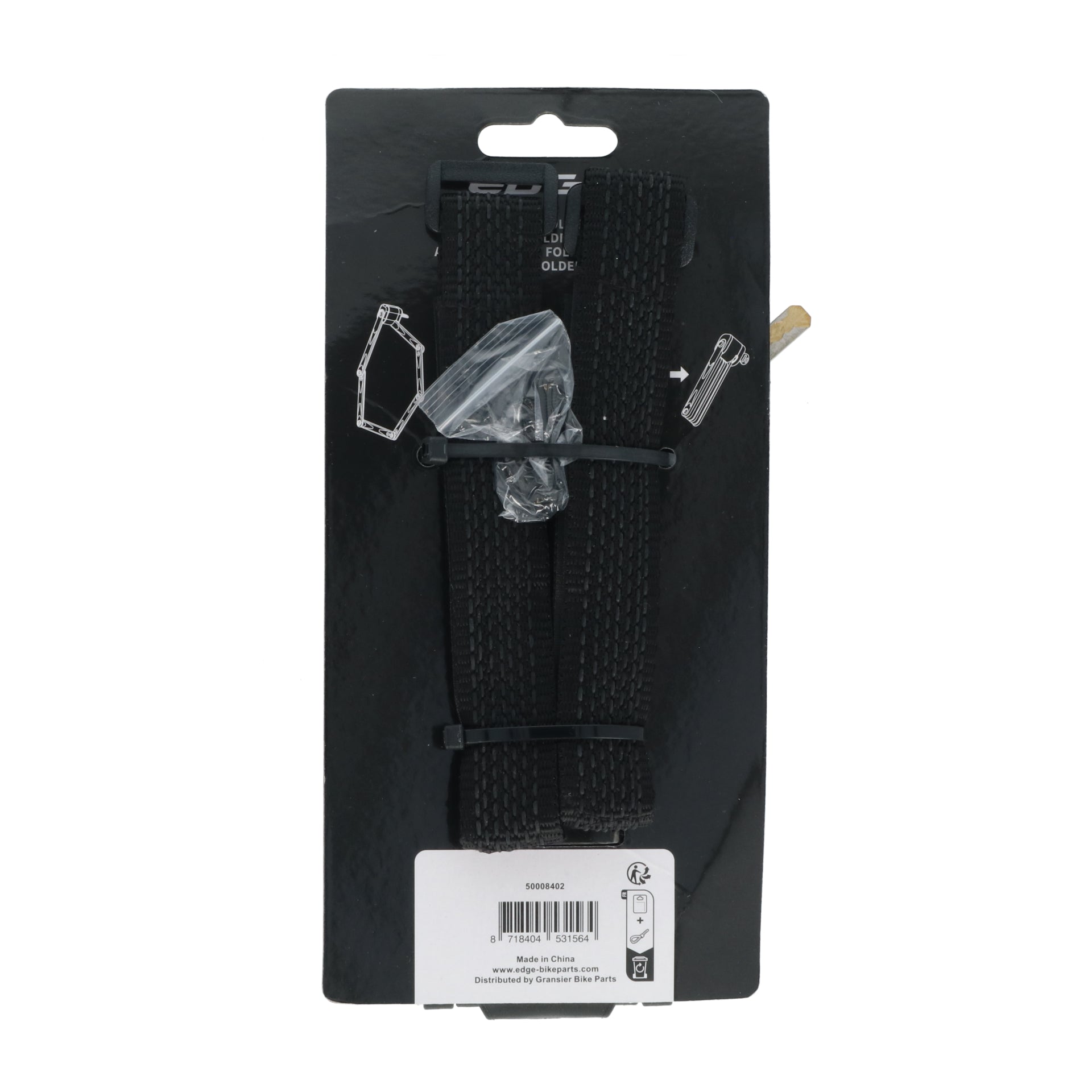 Vouwslot Edge FoldGuard XL 120 met ART2-keurmerk - zwart