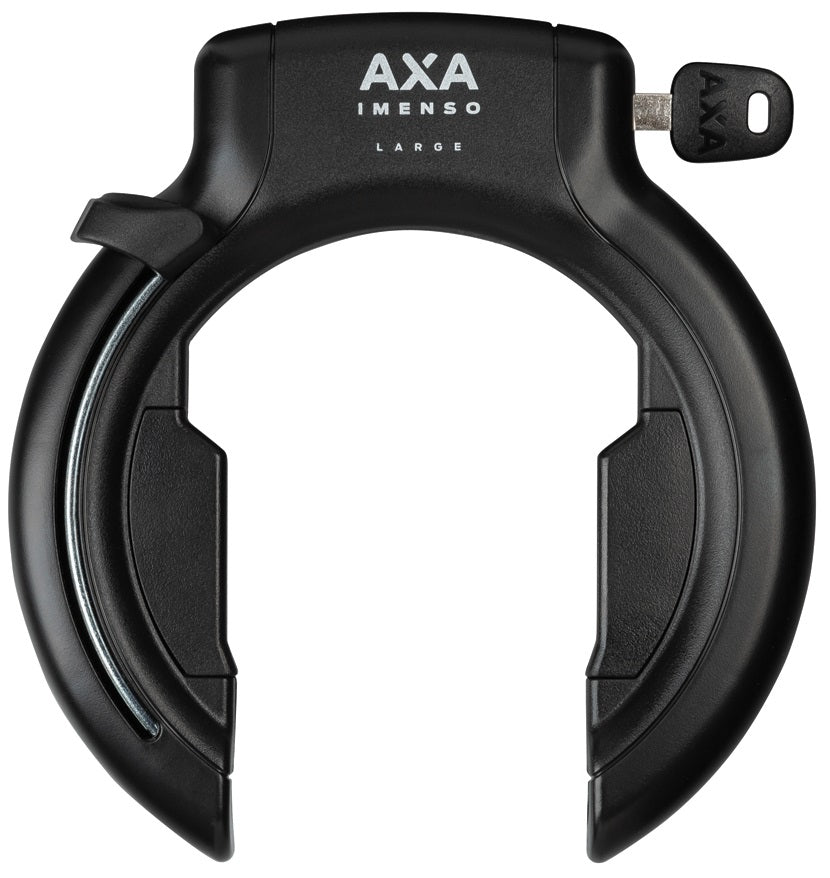 Ringslot Axa Imenso Large Retractable - zwart