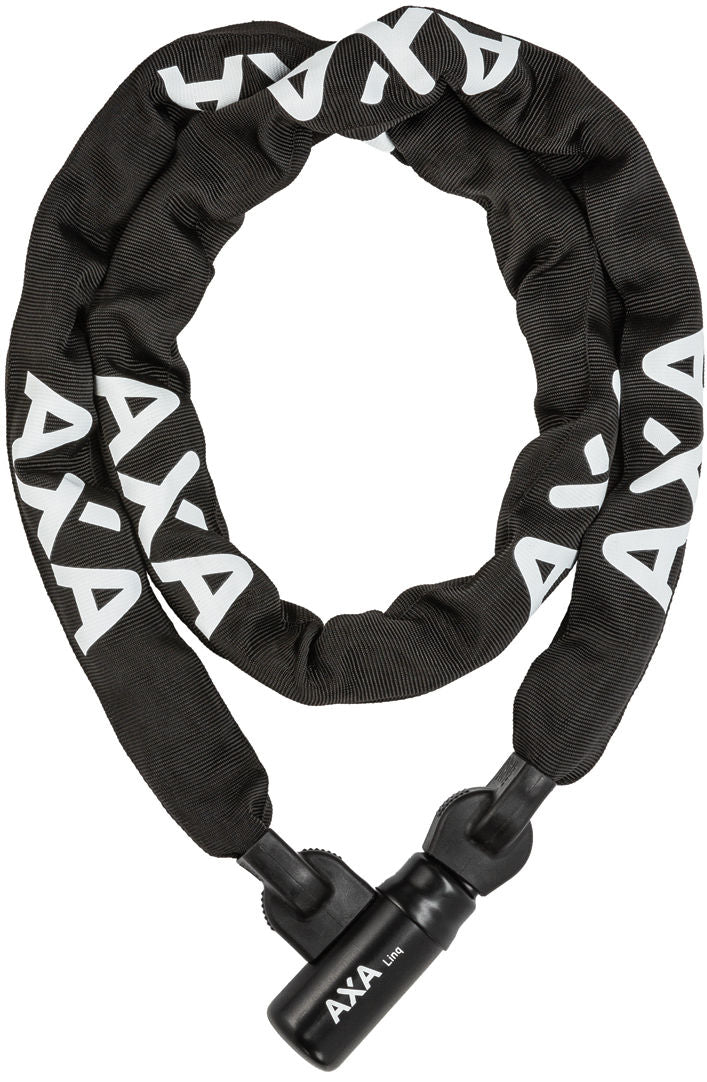 Kettingslot Axa Linq 180/9.5 met polyester hoes - zwart