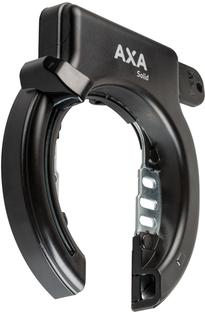 Ringslot Axa Solid Retractable met uitneembare sleutel - zwart