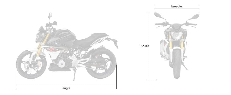 Motorhoes DS Covers DELTA XXL - zwart