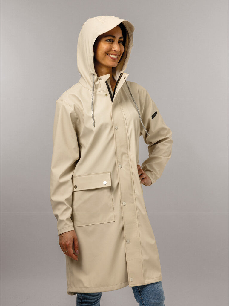 Regenjas Mirage Rainfall Trenchcoat - maat S - gemaakt van polyester soft touch - olive green