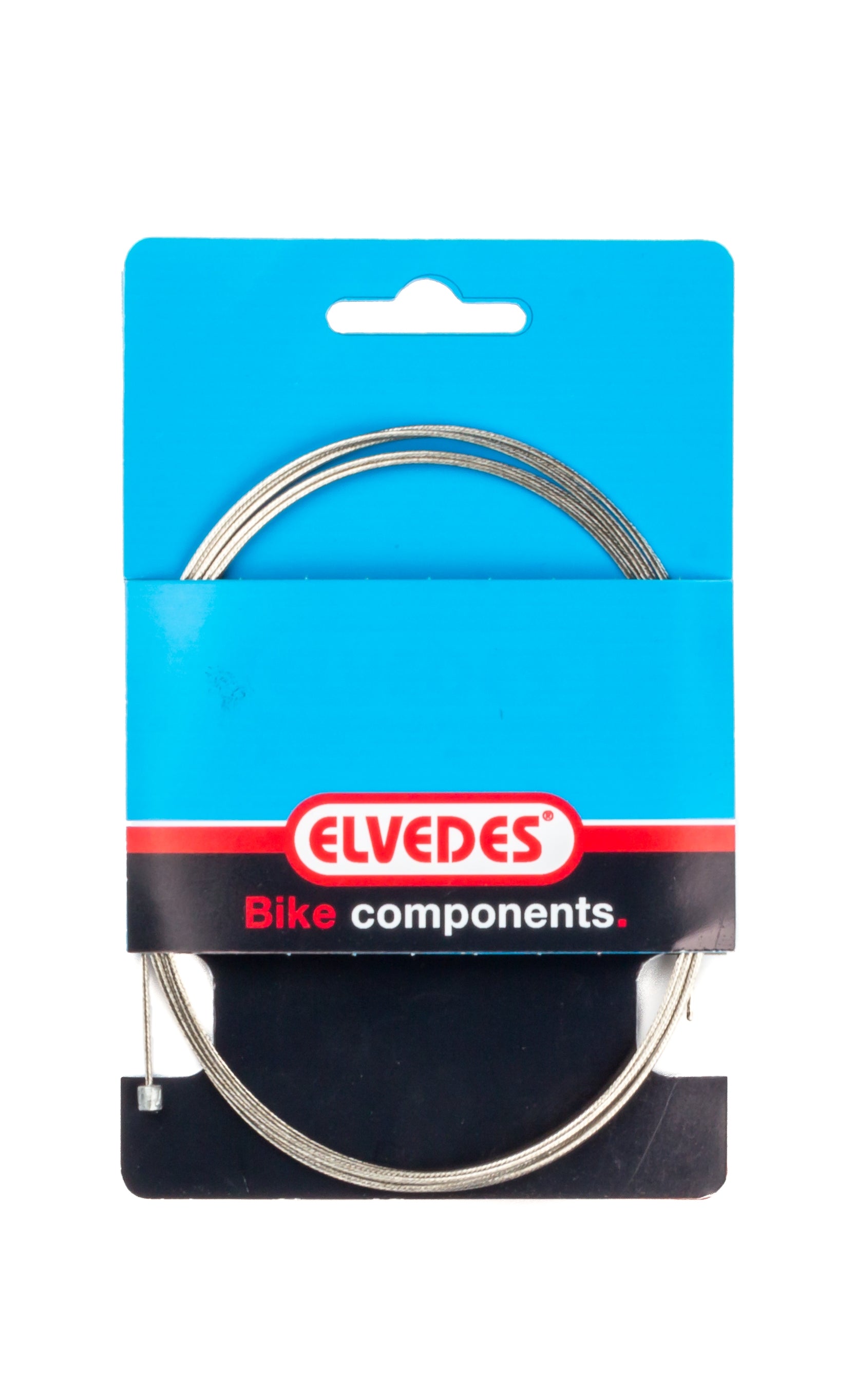 Schakel binnenkabel Elvedes 2250mm verzinkt ø1,1mm Shimano / Huret N-nippel en T-nippel (op kaart) - Zilver