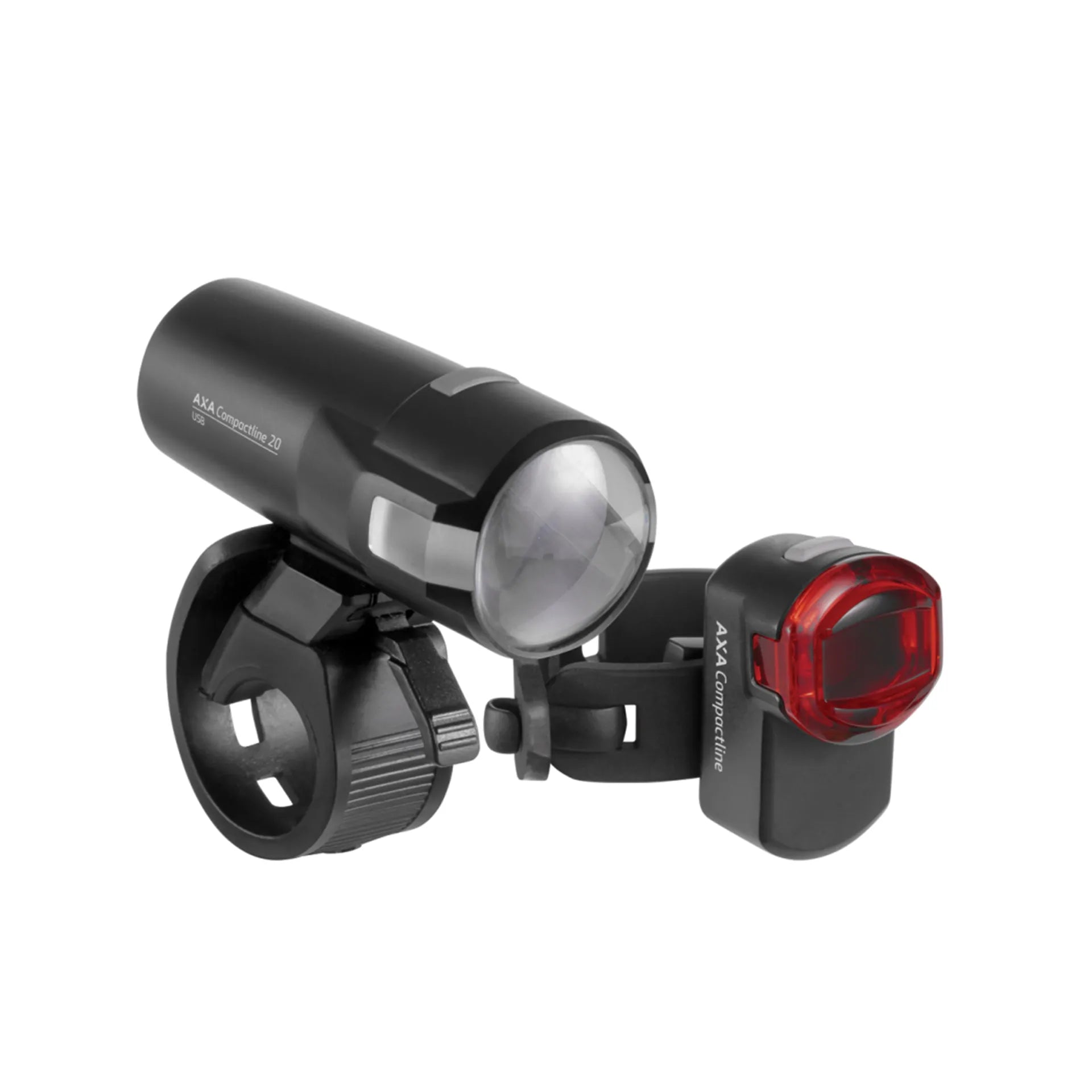 fiets verlichting - Axa Compactline 20 lux verlichtingsset Batterij