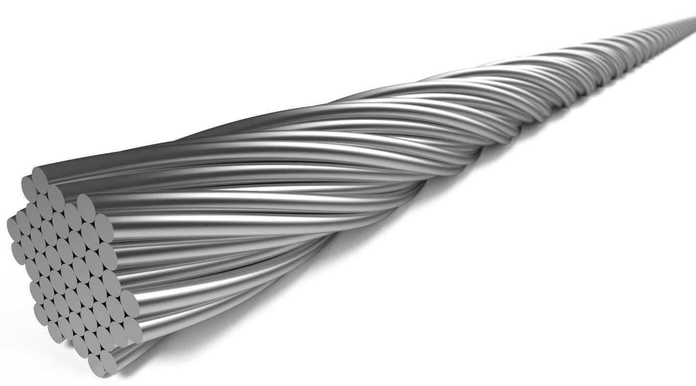 Rem binnenkabel Elvedes 2250 mm 7 x 7 draads RVS ø1,5mm met T-nippel ø7 x 6mm (doos 100 à stuks) - Zilver