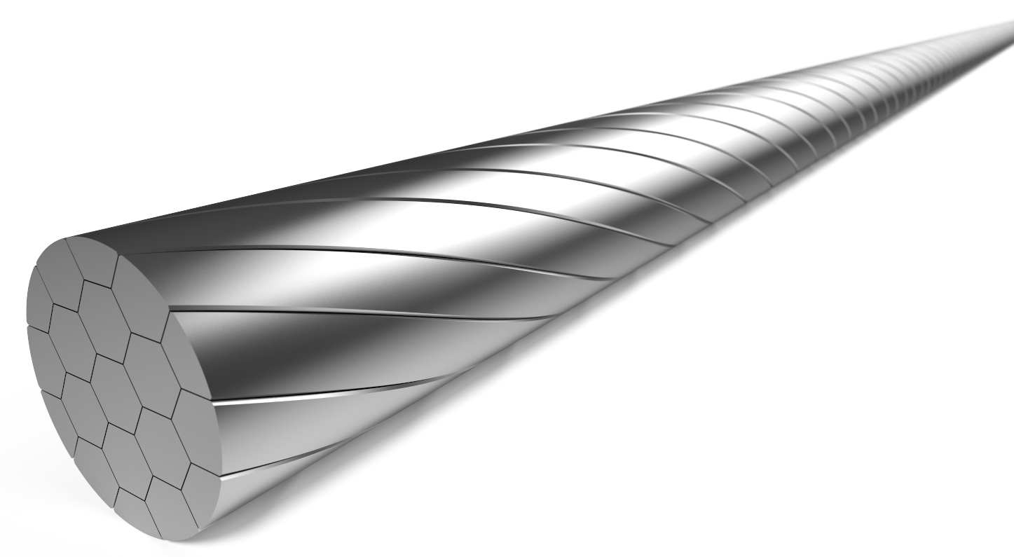 Schakel binnenkabel Elvedes 2250 mm 1×19 draads RVS Slick ø1,1mm met N-nippel ø4,5 × 4,5mm (doos à 100 stuks) - Zilver