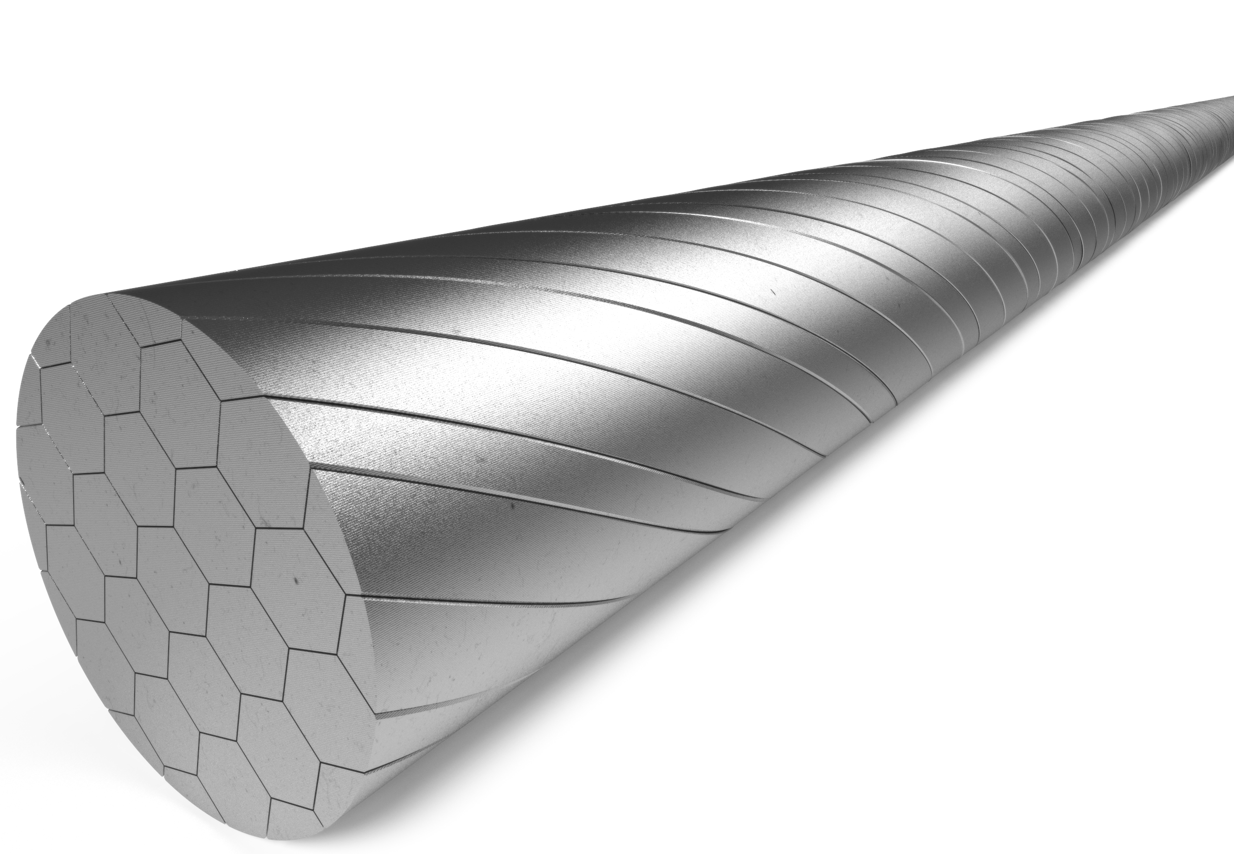 Schakel binnenkabel Elvedes 2250 mm 31 draads RVS Slick ø1,1mm N-nippel ø4,5×4,5mm (doos à 50 stuks) - Zilver